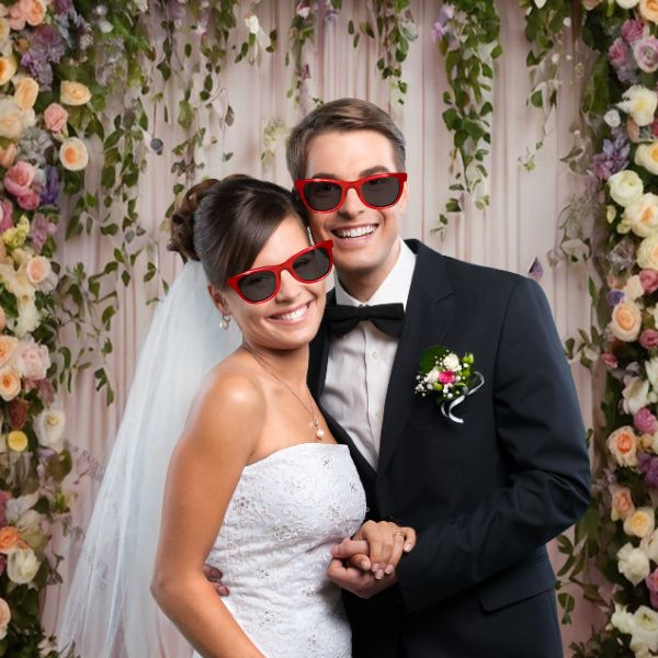 Gut sichtbar, aber nicht im WegFotobox und Hochzeitsfotografie: Wie sie perfekt zusammen funktionieren